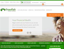Tablet Screenshot of greenpath.com